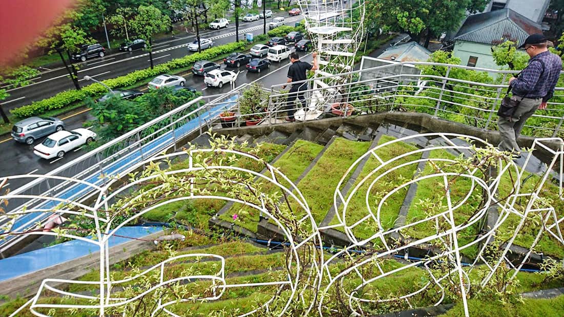 成大魔法學校階梯式屋頂綠化