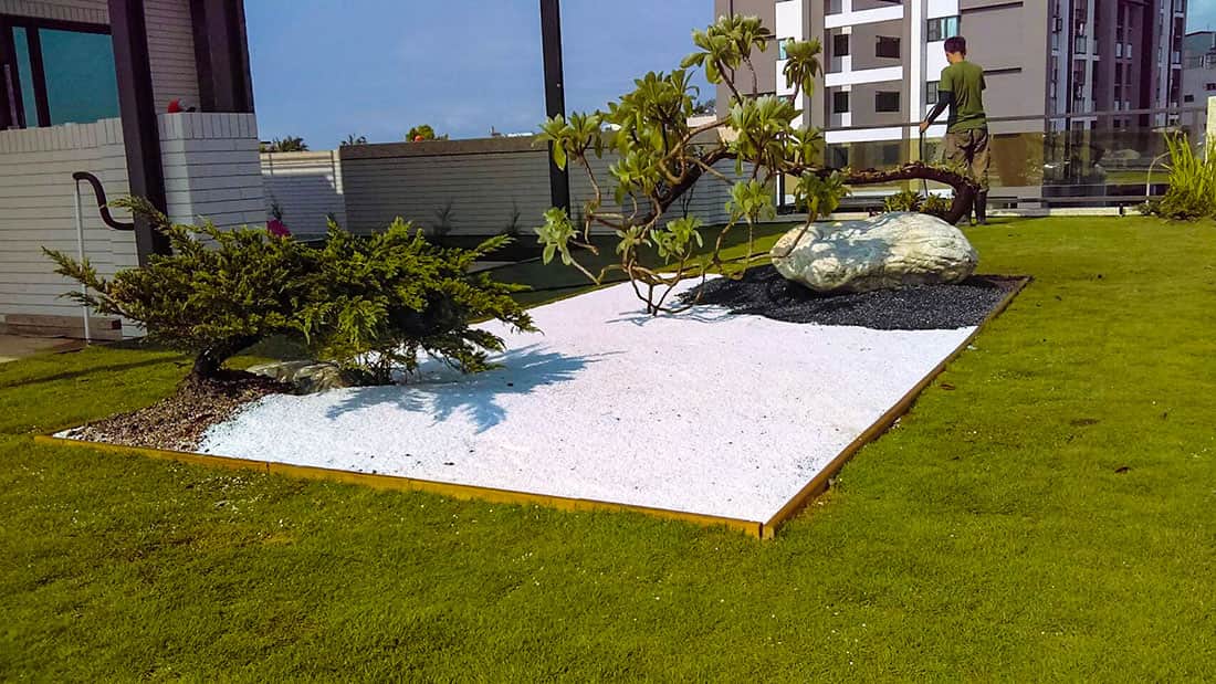 安榮紙器屋頂綠化具有隔熱、景觀、休憩等多重功能